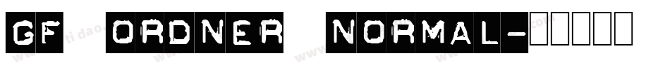 GF Ordner Normal字体转换